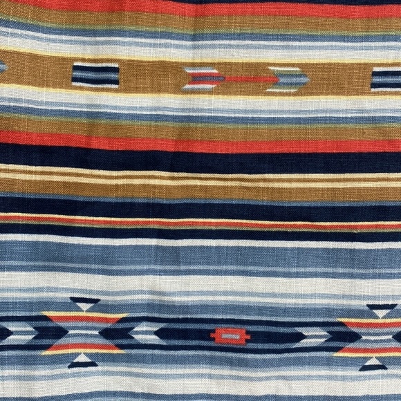 NWT Jones New York Linen Wrap Mini Skirt‎ Western Aztec Stripe Southwestern - Picture 4 of 14